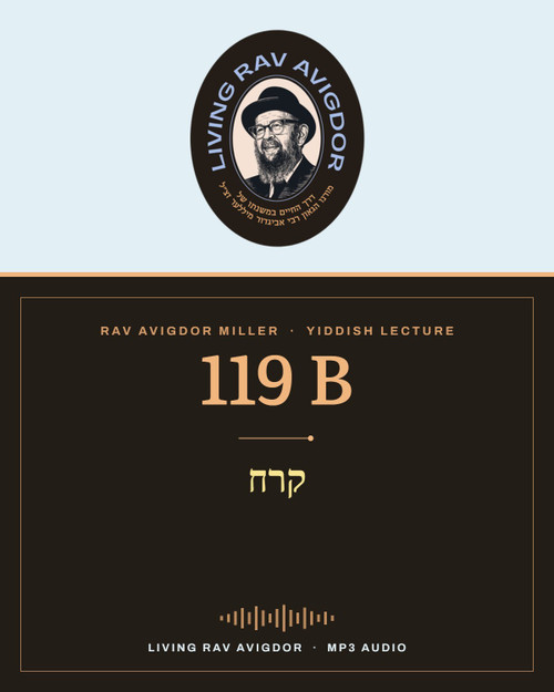 Rav Avigdor Miller MP3 lecture cover