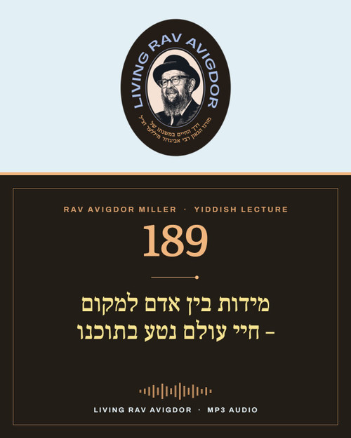 Rav Avigdor Miller MP3 lecture cover