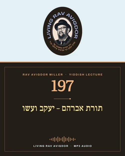 Rav Avigdor Miller MP3 lecture cover