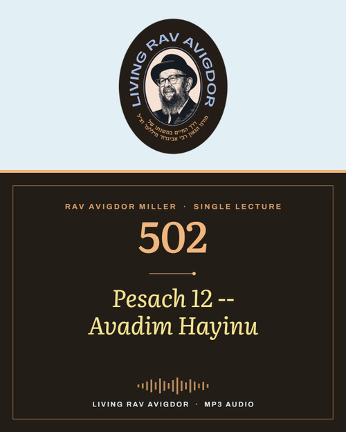 Rav Avigdor Miller MP3 lecture cover