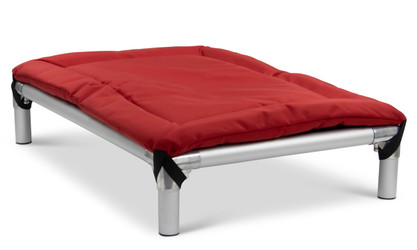
    Barn Red Canvas Bed Pad shown on top of a Kuranda Bed
