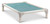 
    Teal Color Fabric shown on PVC Almond Bed
