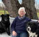 Theresa Bingham with her dogs Luna and Grant