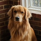 Previous Dog of the Month Winner Photo, a golden retriever facing the camera