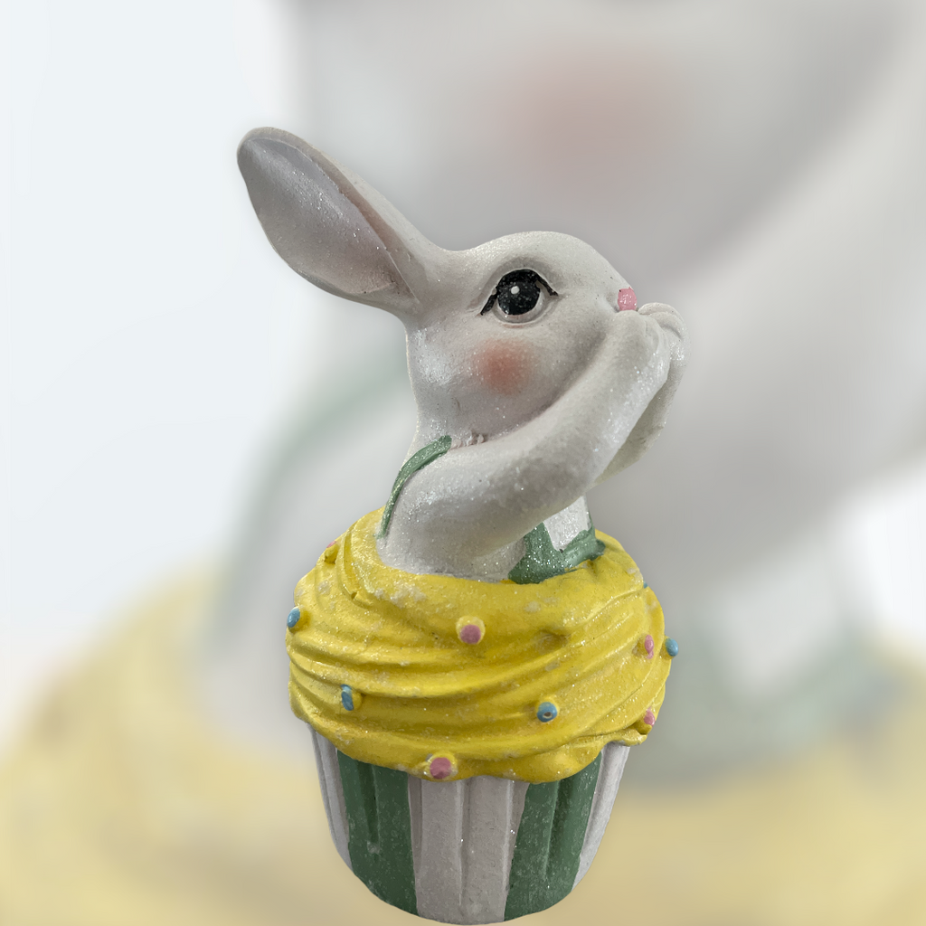 Easter Cupcake Bunny Decoration Display  
