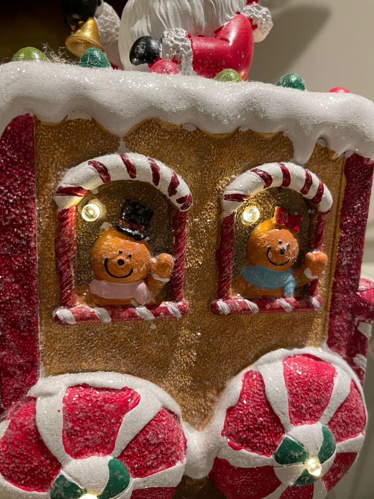 Santas Gingerbread Train Music And LED Lights 