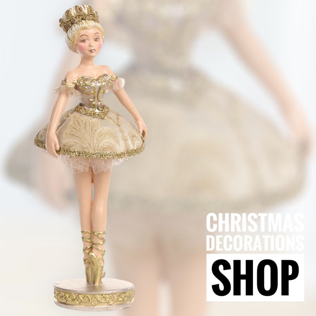 GOLD.NUTCR.BALLERINA TT CRM/GLD 25,5CM