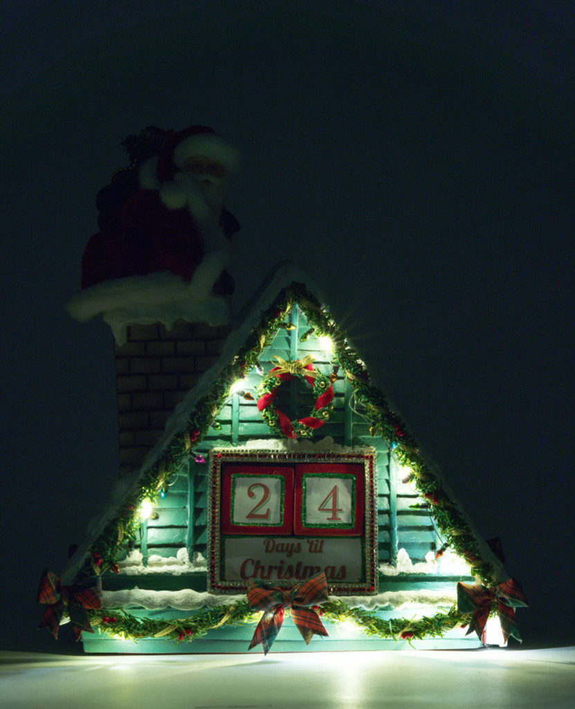 Santa In Chimney Christmas Countdown