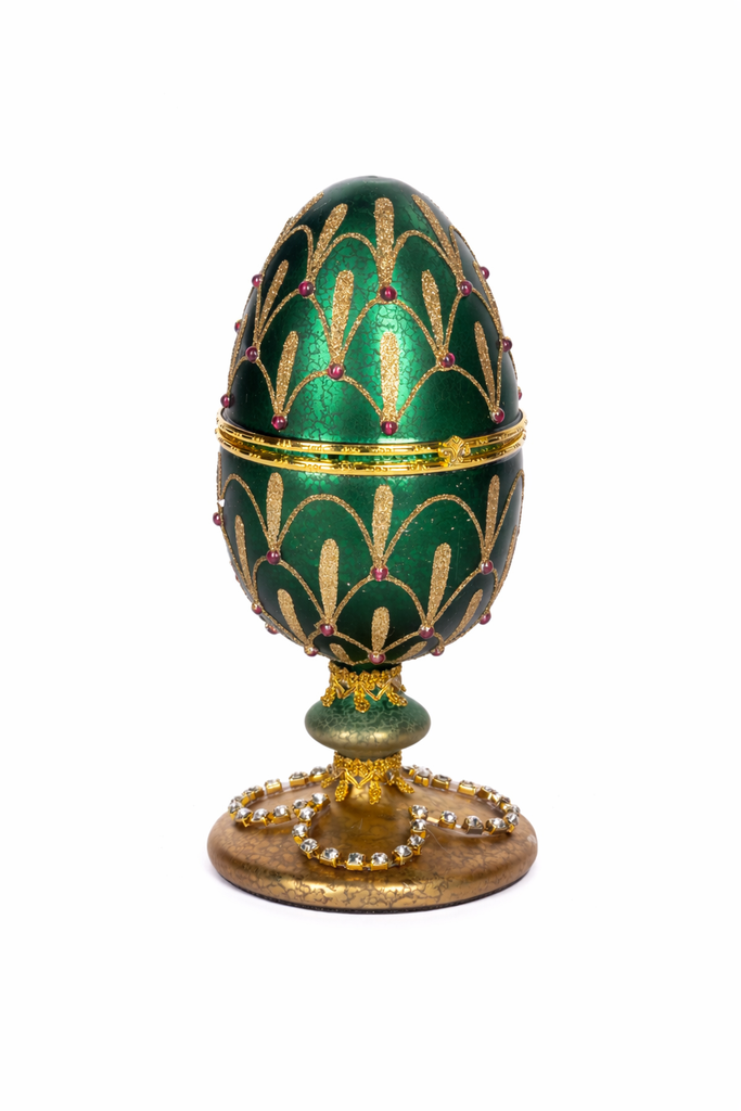 Goodwill Glass Green Egg Display