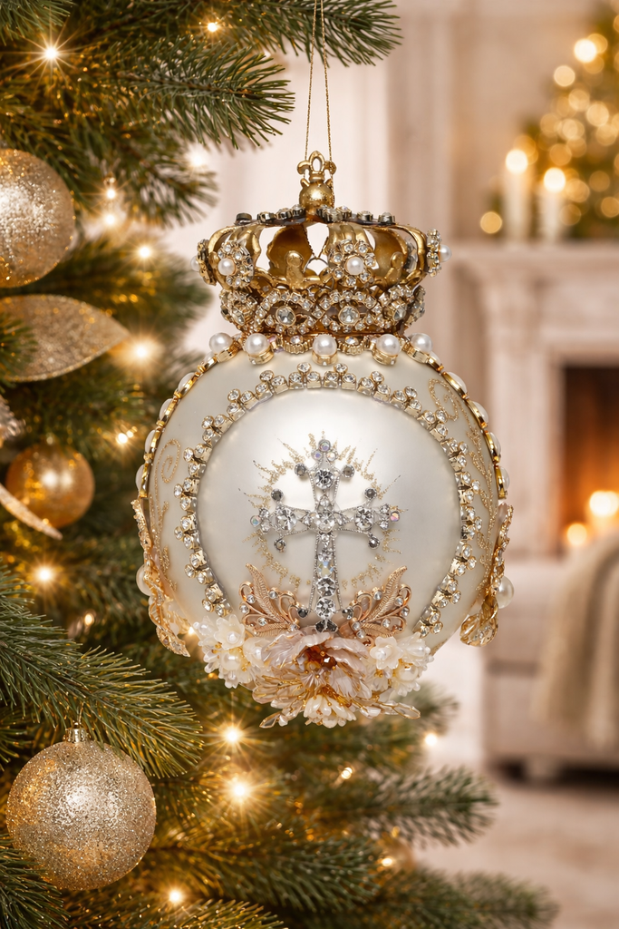Mark Roberts Christmas 2026 Crown Jewels Bauble 18CM