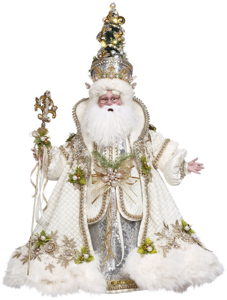 Mark Roberts 2026 White Gold Santa Doll Limited Edition.
