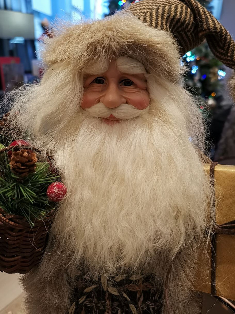 Christmas Santa Woodland Sledge Doll 
