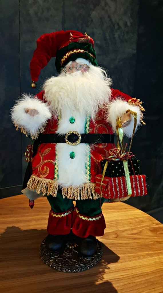 Christmas Santa Doll Table Display 