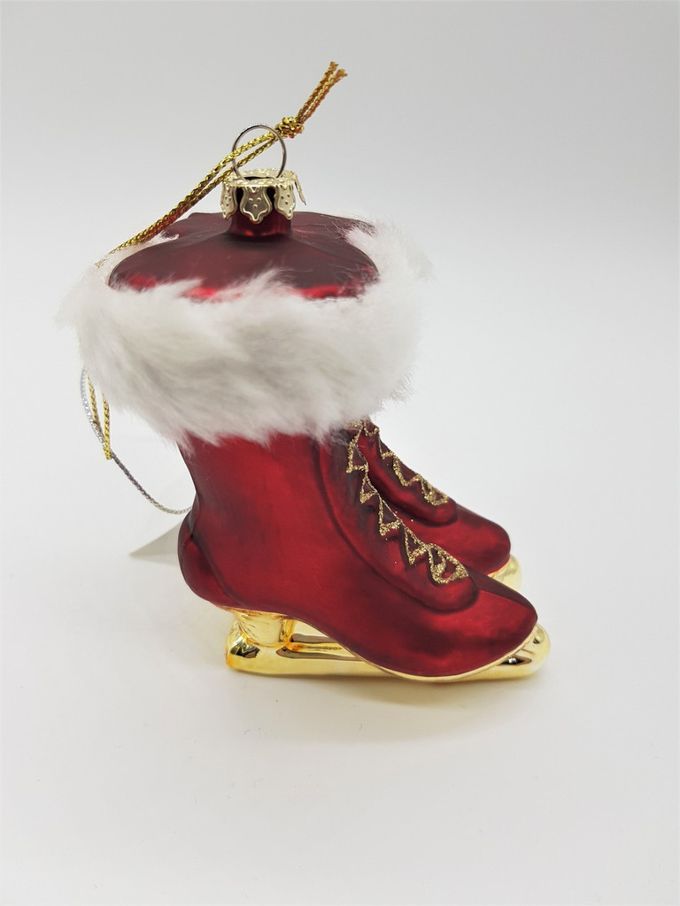 Katherine's Collection Glass Skating Boot Tree Decoration 