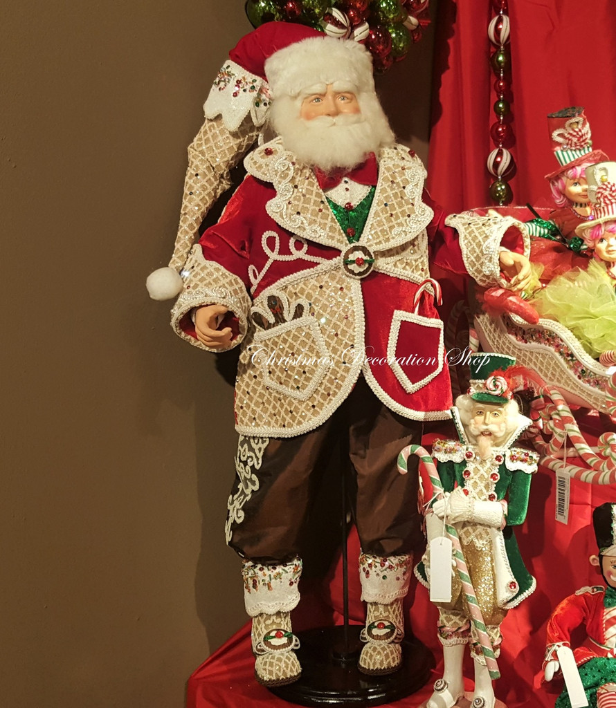 Katherine's Collection Sweet Xmas Santa Doll Display 