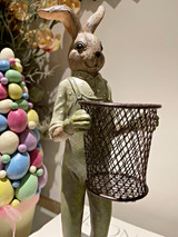 Easter 2024 Mr Bunny With Basket Ornament Display 