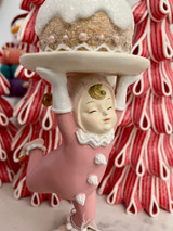 Goodwill Candy Pixie Holding Cake Ornament Display