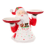 Candy Santa Bust Tray Holding 