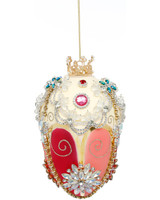 Mark, Roberts, pink and cream, luxurious Glass bauble display.