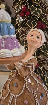 Christmas Gingerbread Mrs. Claus Figurine