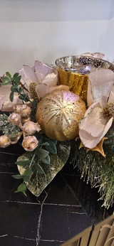 Christmas 2025 Gold Christmas Candle Holder Display Christmas 2025 Gold Christmas Candle Holder Display