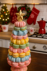 Macaroon cake display on stand Macaroon cake display on stand