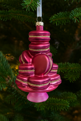 Handmade Hand Painted Glass Macaroons Tree Ornament
