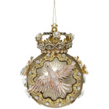 CROWN JEWELS BALL ORN GLD 18CM