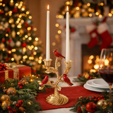 Goodwill 2026 Cardinal Birds Candle Holder TT GLD/RD – 30cm
