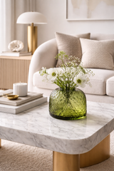 LSA Dapple Glass Vase – Woodland Green