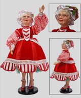 Mrs Clause Christmas Doll Display