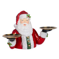 Santa Serving Bust Display 