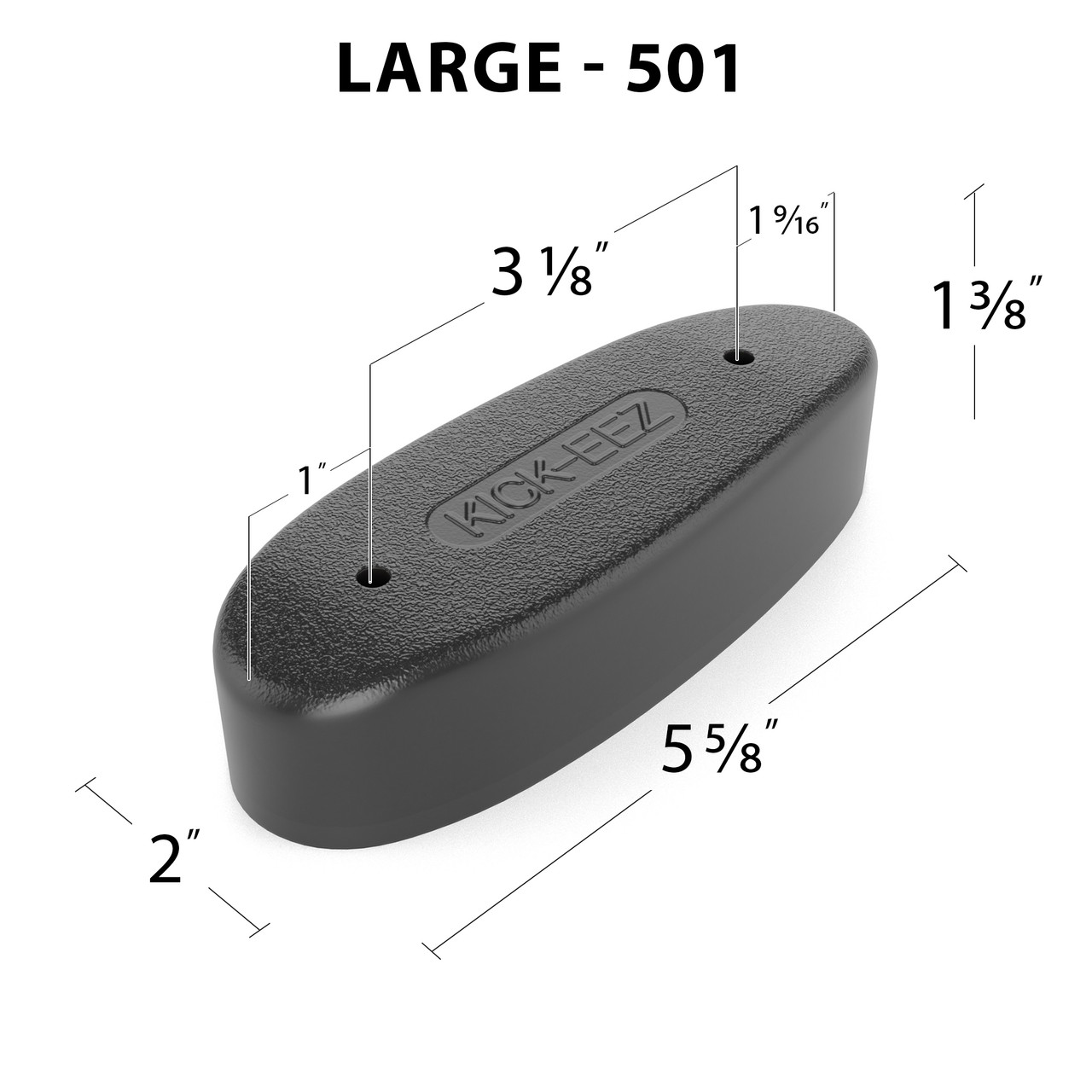 KICKEEZ MAGNUM RECOIL PAD Ideal for Large Bore Guns