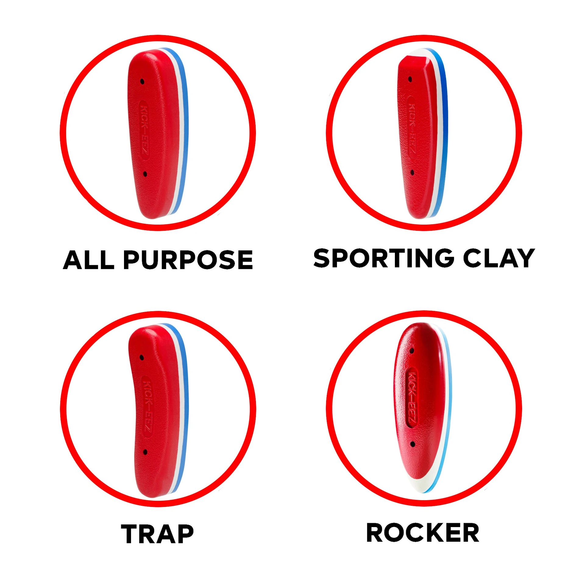Grind to Fit Recoil Pads KICK EEZ®