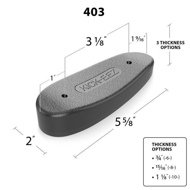 KICKEEZ Modified Trap Recoil Pad for Enhanced Gun Control
