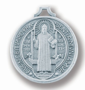 ST. BENEDICT ANTIQUE SILVER JUBILEE MEDAL