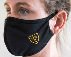 3 LAYERED WASHABLE FACE MASK WITH CROSS DESIGN