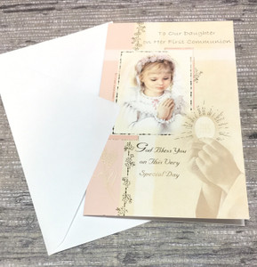 To Our Daughter On Her First Communion Greeting Card To Our Daughter On Her First Communion Greeting Card