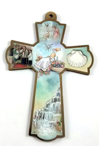 8" Decorative Wood Baptism Cross 8" Decorative Wood Baptism Cross