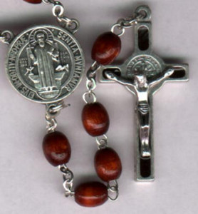 St. Benedict Wood Rosary St. Benedict Wood Rosary