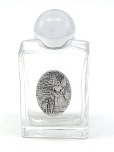 Glass Holy Water Bottle Guardian Angel Glass Holy Water Bottle Guardian Angel