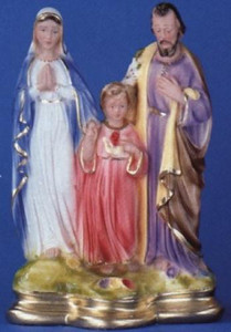 The Holy Family - 12" Italian Plaster, Catholic Religious Statue The Holy Family - 12" Italian Plaster, Catholic Religious Statue