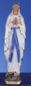12" Italian Plaster Catholic Statue -- Our Lady of Lourdes 12" Italian Plaster Catholic Statue -- Our Lady of Lourdes