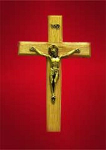 10 Inch Oak Crucifix