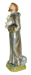 St Francis of Assisi Italian Chalk Pearlized 12" Statue St Francis of Assisi Italian Chalk Pearlized 12" Statue