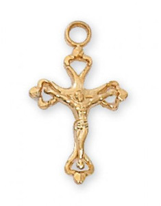 Gold Filled/Sterling Silver Tiny 1.5 cm. Crucifix Gold Filled/Sterling Silver Tiny 1.5 cm. Crucifix