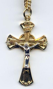 18 KT Gold Filled on Sterling 2.6cm Crucifix 18 KT Gold Filled on Sterling 2.6cm Crucifix