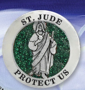 Glitter St Jude Auto Visor Clip #42203 Glitter St Jude Auto Visor Clip #42203