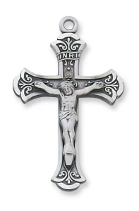 Gold Filled or Silver Crucifix 18'' Chain