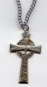 Large 4 cm Sterling Silver Celtic Cross Large 4 cm Sterling Silver Celtic Cross